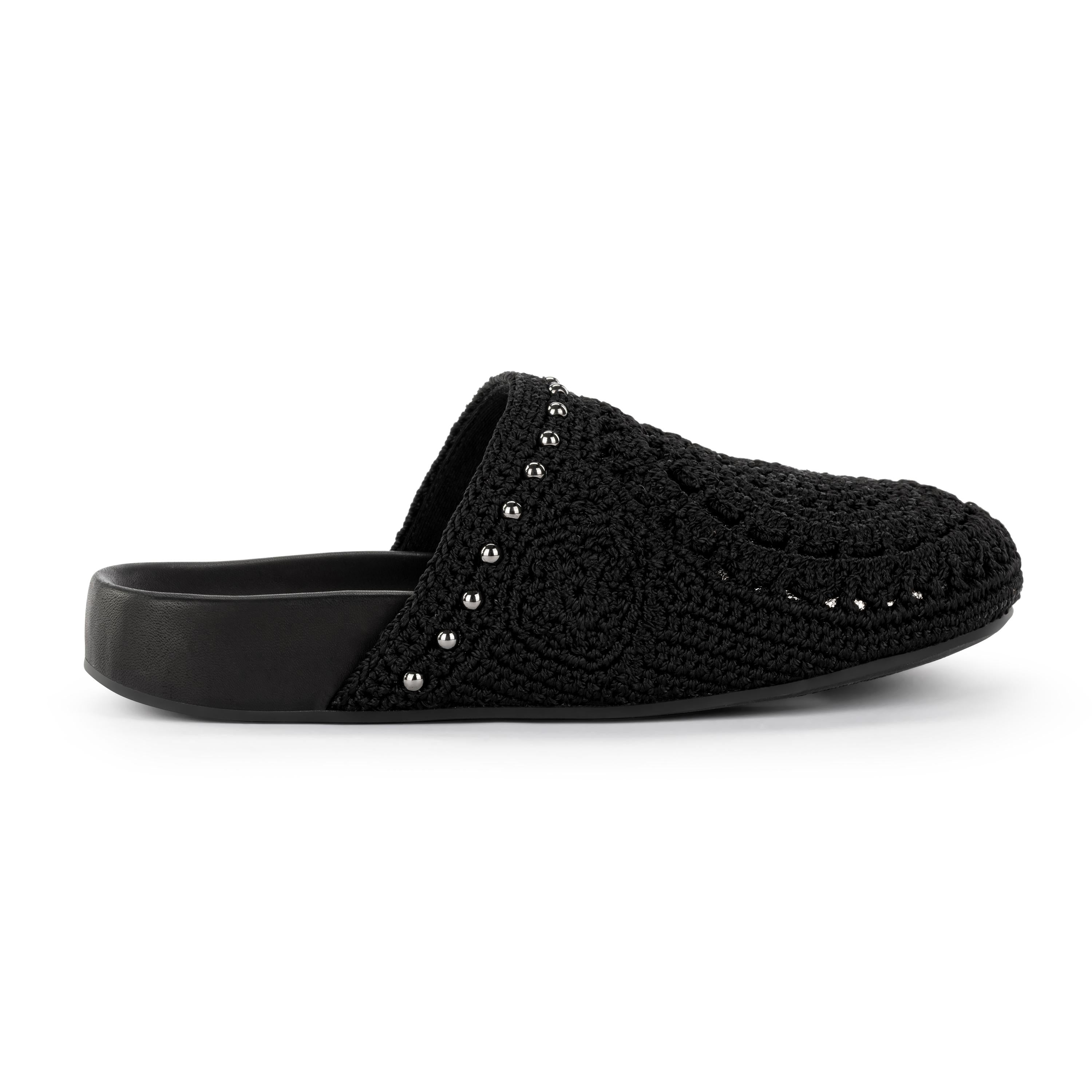 The Sak Bolinas Clog - Hand Crochet - Black Medallion