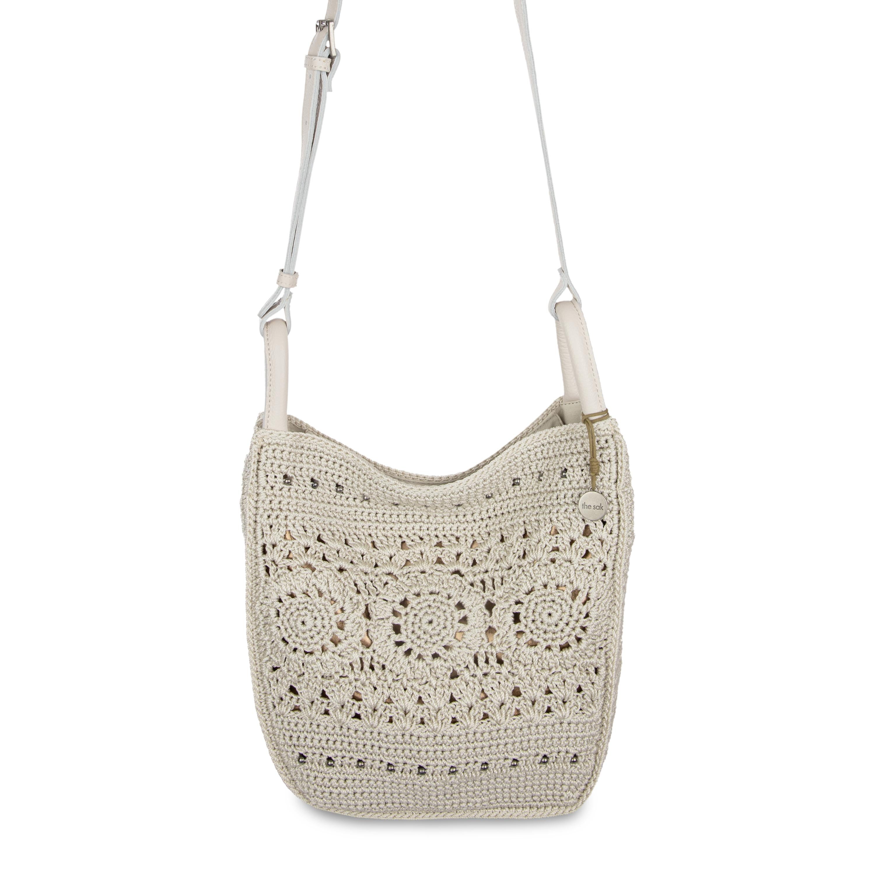 The Sak Los Feliz Crossbody - Hand Crochet - Natural Medallion