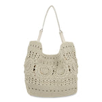 The Sak Los Feliz Large Tote - Hand Crochet - Natural Medallion