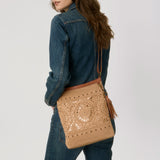 The Sak Lucia Crossbody - Hand Crochet - Bamboo Medallion