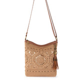 The Sak Lucia Crossbody - Hand Crochet - Bamboo Medallion