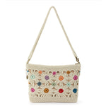 The Sak Lumi Crossbody - Hand Crochet - Natural Multi Flowers