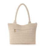 The Sak Crafted Classic Carryall - Hand Crochet - Flower Ecru