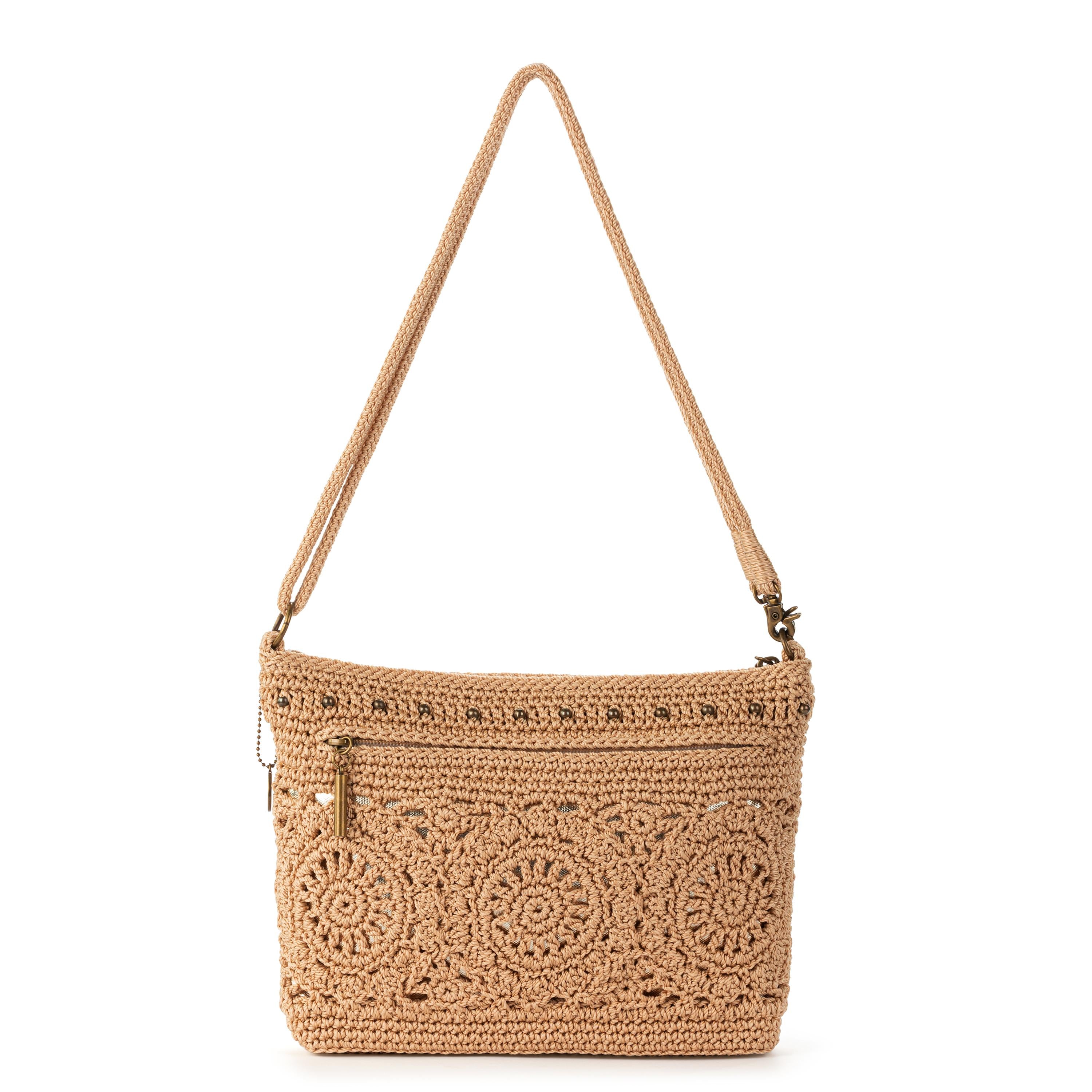 The Sak Lumi Crossbody - Hand Crochet - Bamboo Medallion