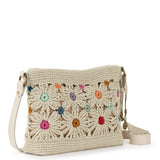 The Sak Melrose Crossbody - Hand Crochet - Natural Multi Flowers