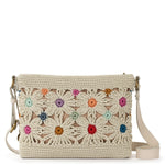 The Sak Melrose Crossbody - Hand Crochet - Natural Multi Flowers