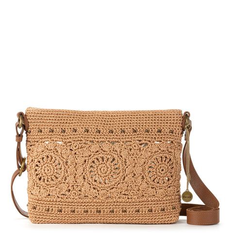 The Sak Melrose Crossbody - Hand Crochet - Bamboo Medallion