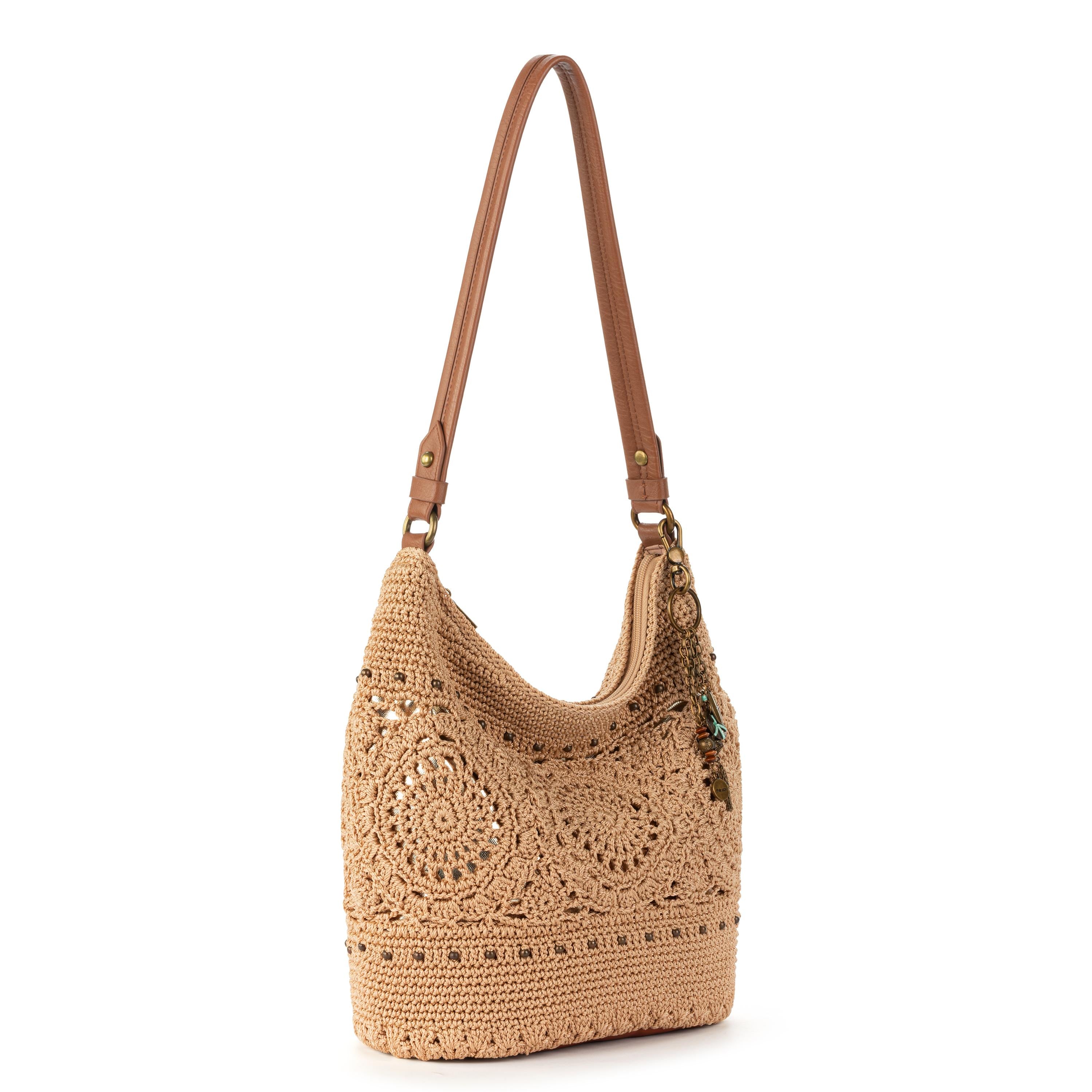 The Sak Sequoia Hobo - Hand Crochet - Bamboo Medallion