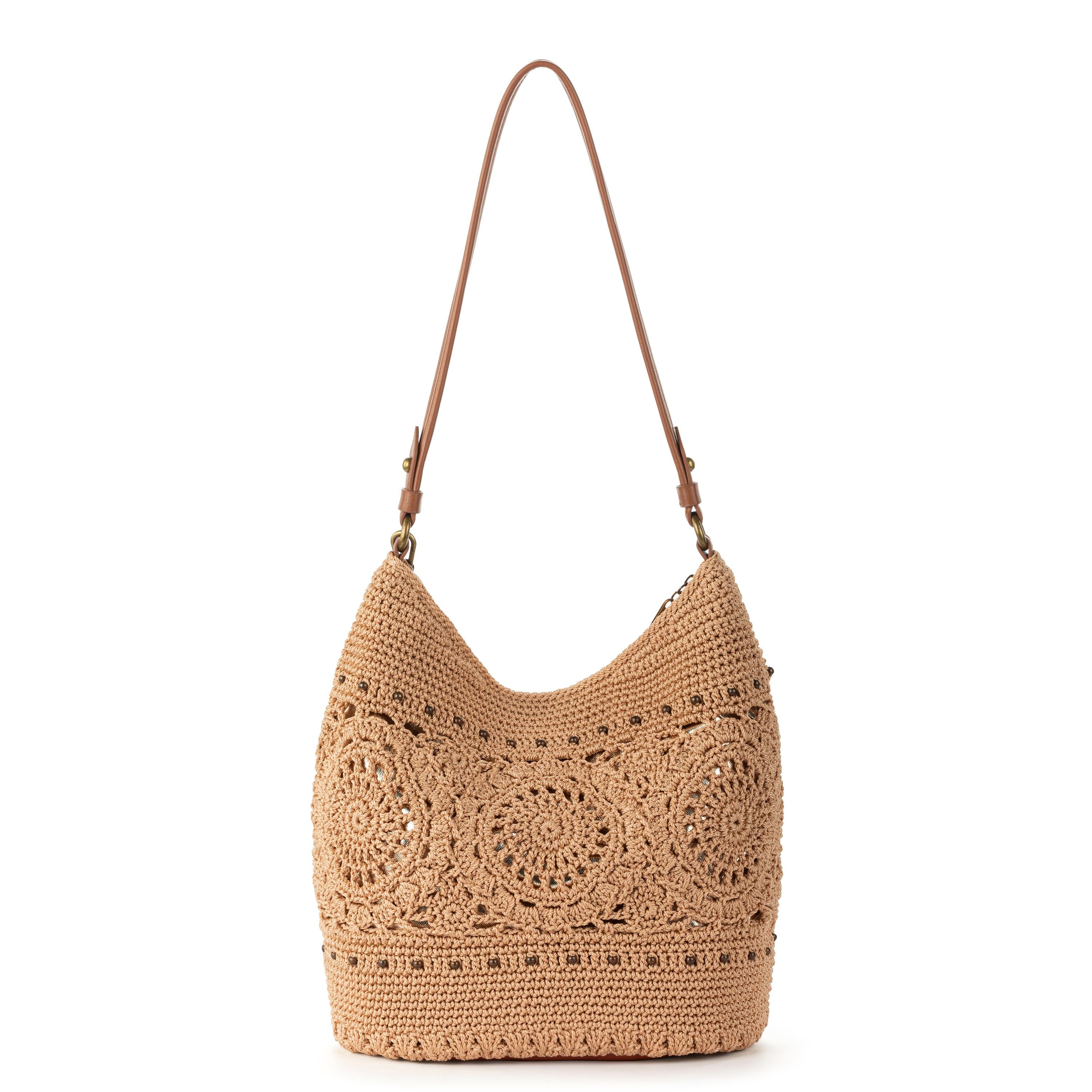 The Sak Sequoia Hobo - Hand Crochet - Bamboo Medallion