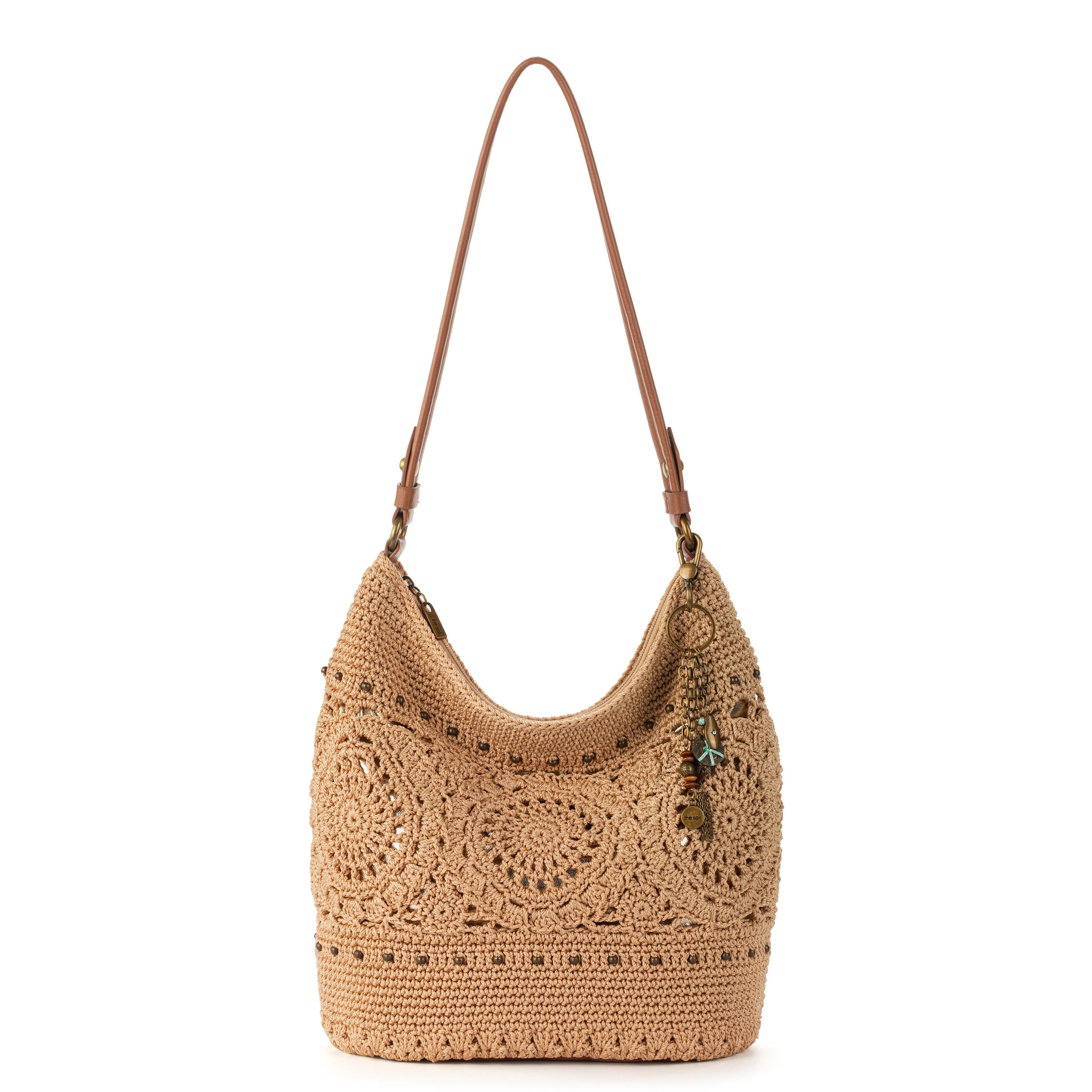 The Sak Sequoia Hobo - Hand Crochet - Bamboo Medallion