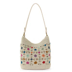 The Sak Sequoia Hobo - Hand Crochet - Natural Multi Flowers