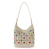 The Sak Sequoia Hobo - Hand Crochet - Natural Multi Flowers
