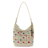 The Sak Sequoia Hobo - Hand Crochet - Natural Multi Flowers