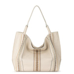 The Sak Los Feliz Large Tote - Leather - Stone Neutral Seminyak