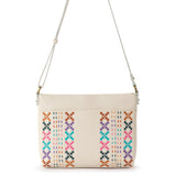 The Sak Melrose Crossbody - Leather - Stone Multi Needlepoint