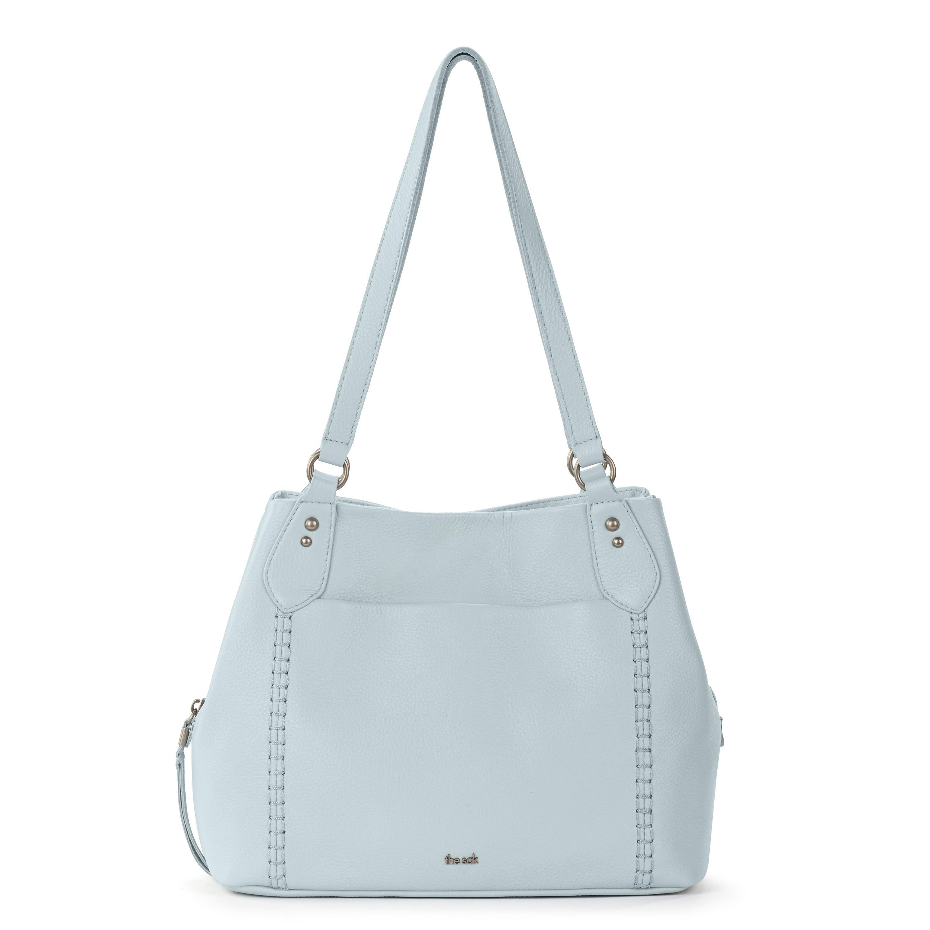 The Sak Melrose Satchel - Leather - Ice Blue