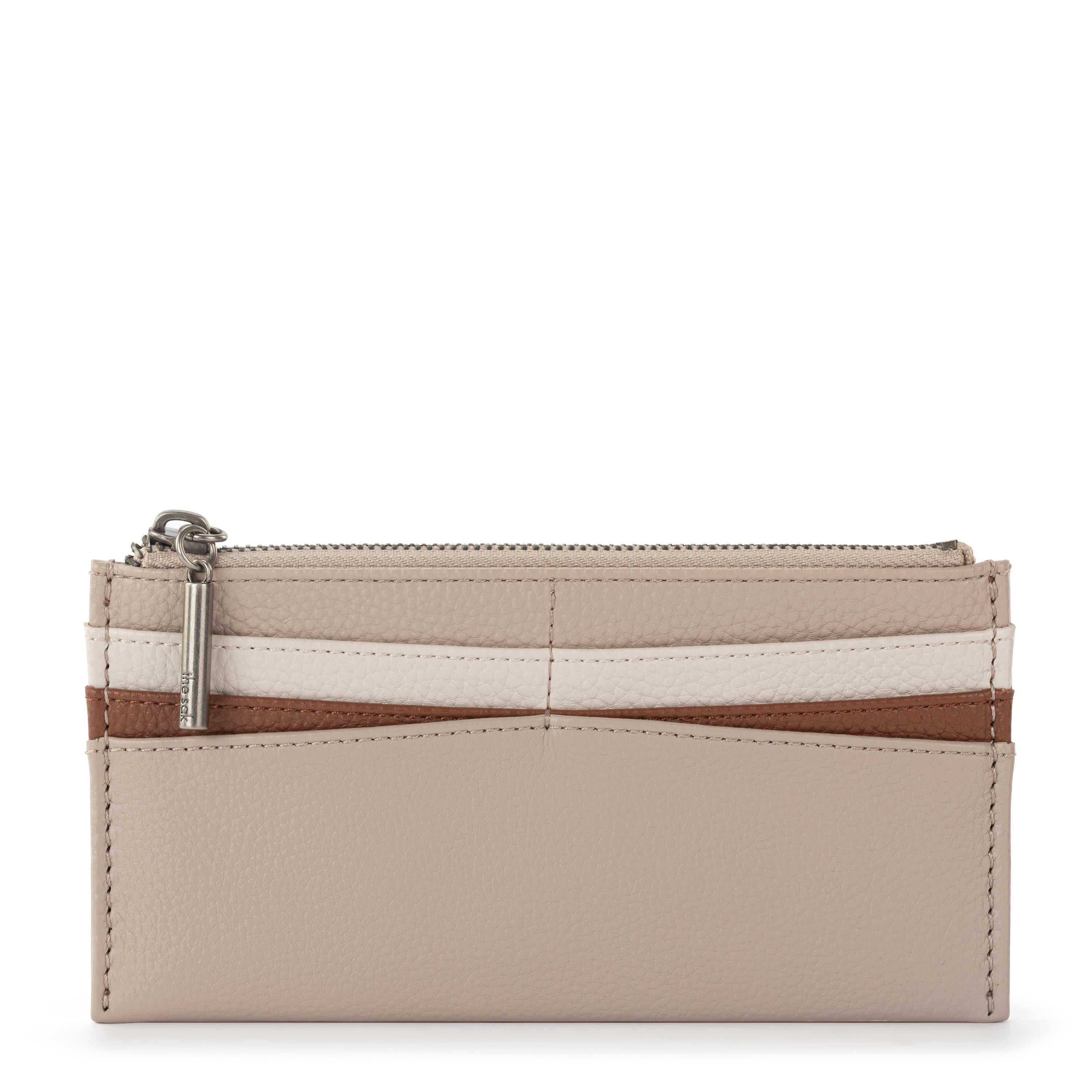 The Sak Neva Large Card Wallet - Leather - Sand Block
