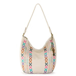 The Sak Sequoia Hobo - Leather - Stone Multi Needlepoint