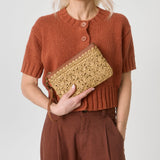 The Sak Vita Wristlet - Straw - Natural Primrose