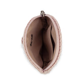 The Sak Circle Coin Pouch - Hand Crochet - Pink Sand Flower