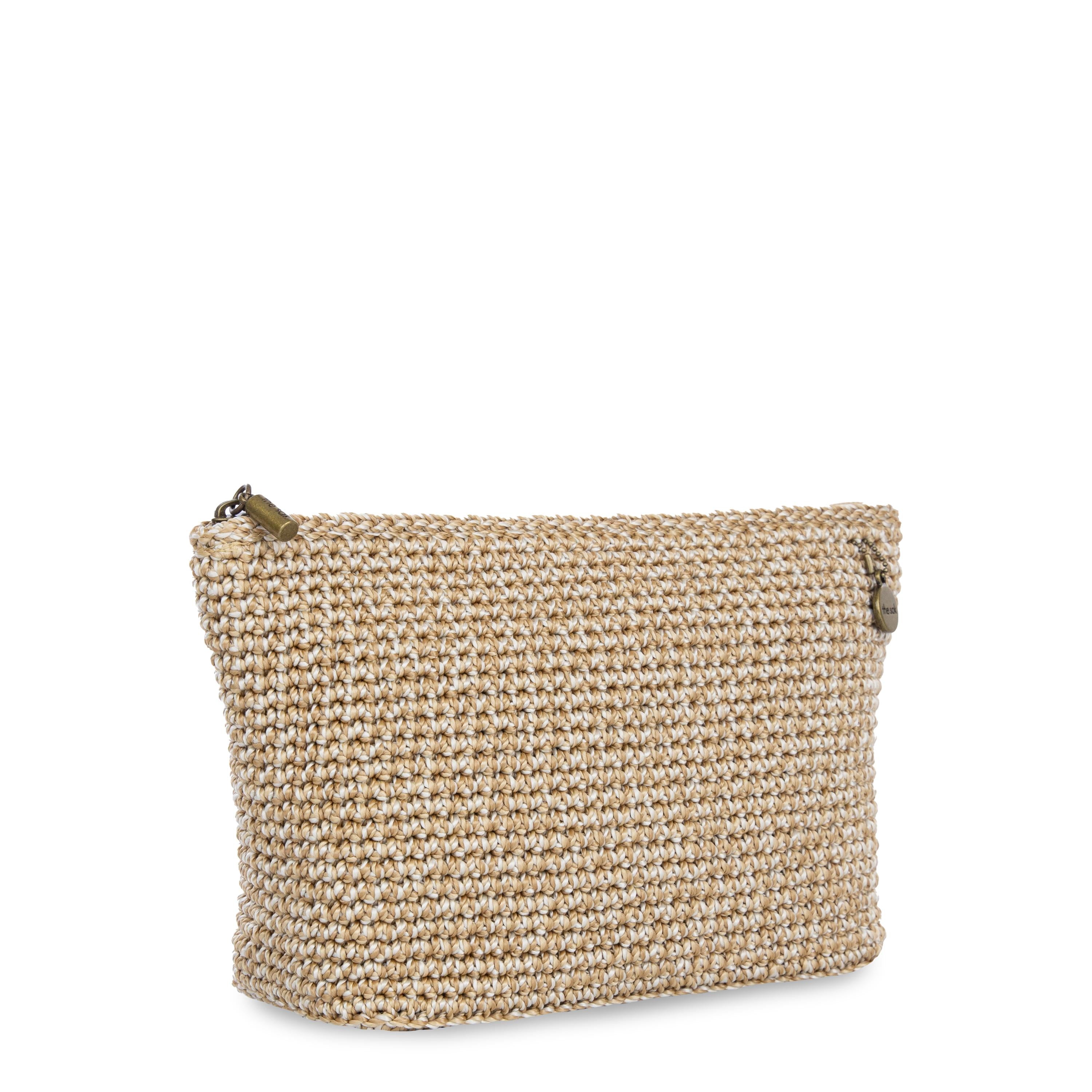 The Sak Essential Pouch - Hand Crochet - Bamboo Static
