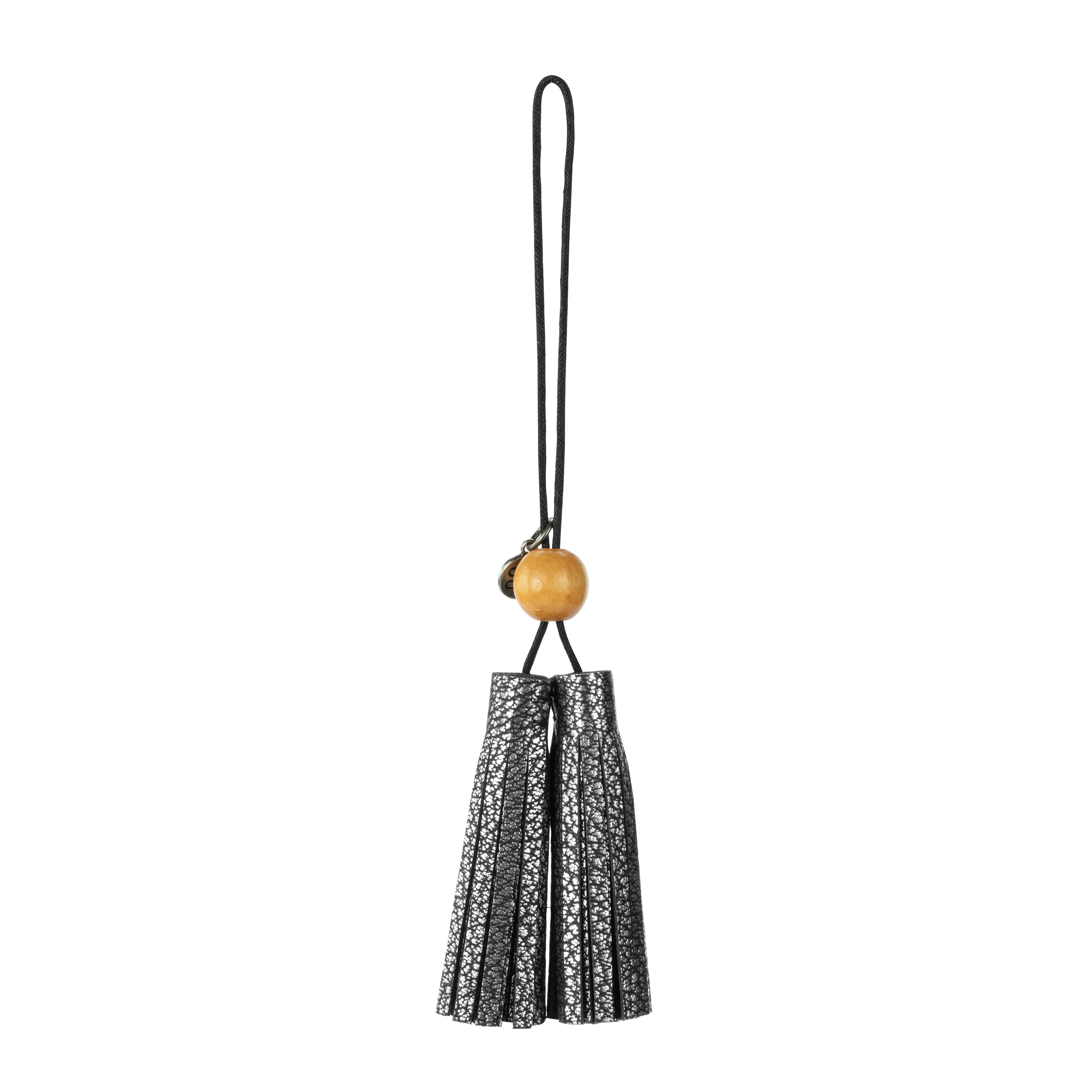 The Sak Dangles - Leather - Dark Silver