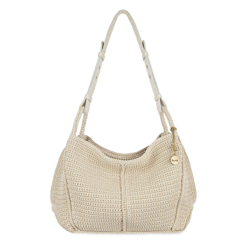 The Sak Los Feliz Hobo - Hand Crochet - Ecru