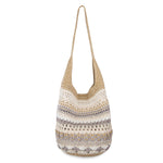 The Sak 120 Hobo - Hand Crochet - Sand Stripe