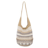 The Sak 120 Hobo - Hand Crochet - Sand Stripe