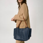 The Sak Los Feliz Satchel - Leather - Indigo