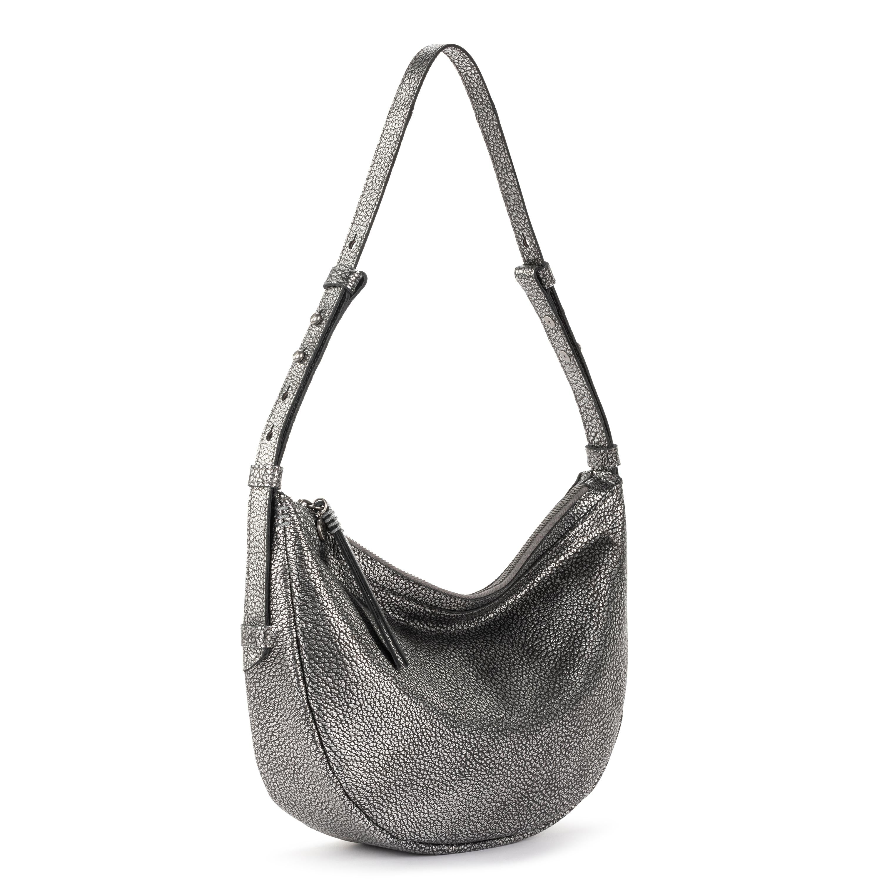The Sak Tess Shoulder Bag - Leather - Dark Silver