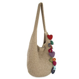 The Sak 120 Hobo - Hand Crochet - Bamboo Static Peace Love