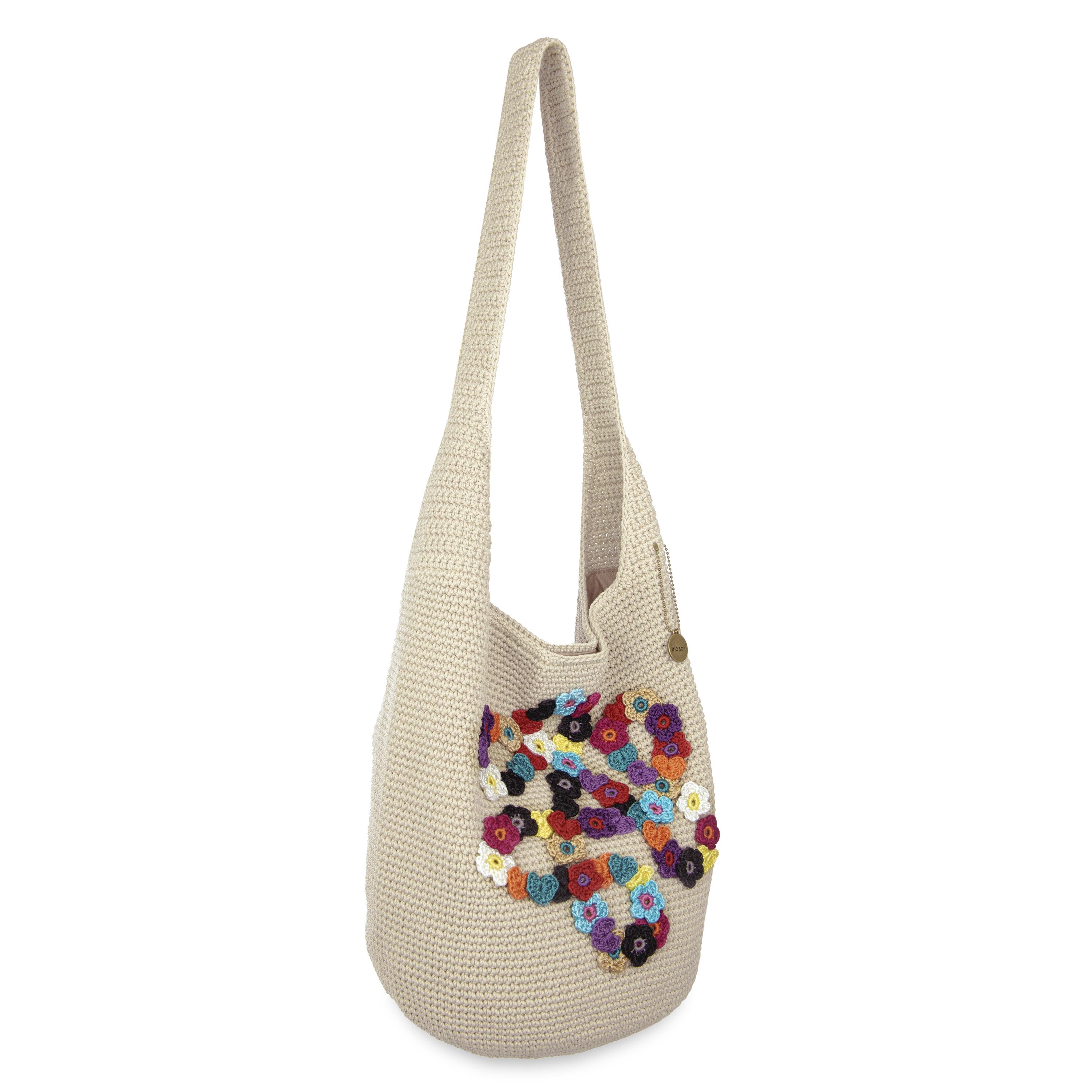 The Sak 120 Hobo - Hand Crochet - Ecru Loop