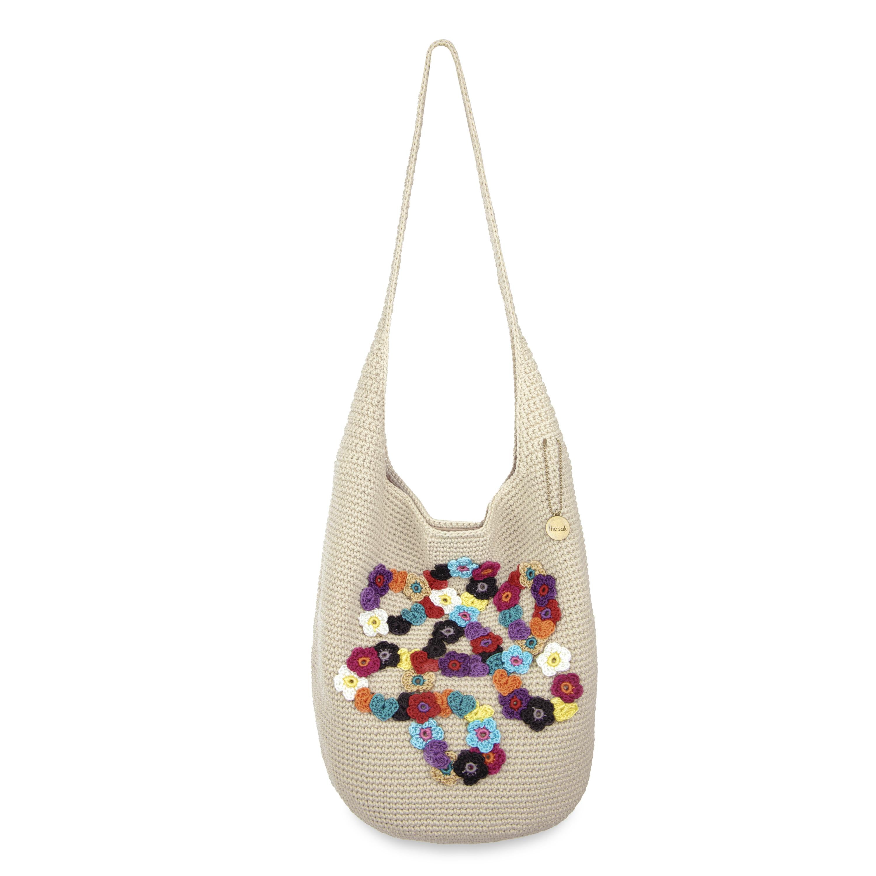 The Sak 120 Hobo - Hand Crochet - Ecru Loop