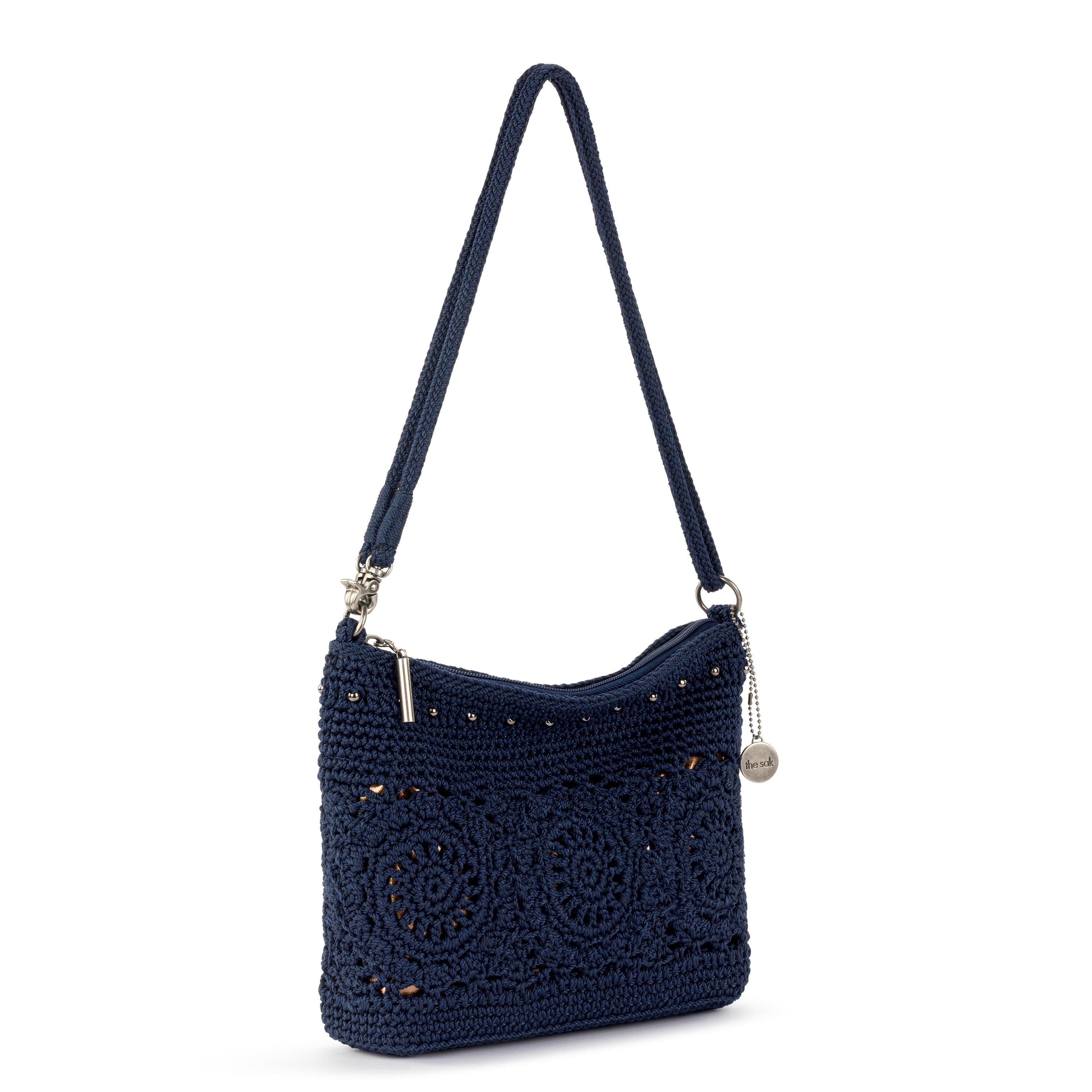 The Sak Lumi Crossbody - Hand Crochet - Denim Medallion