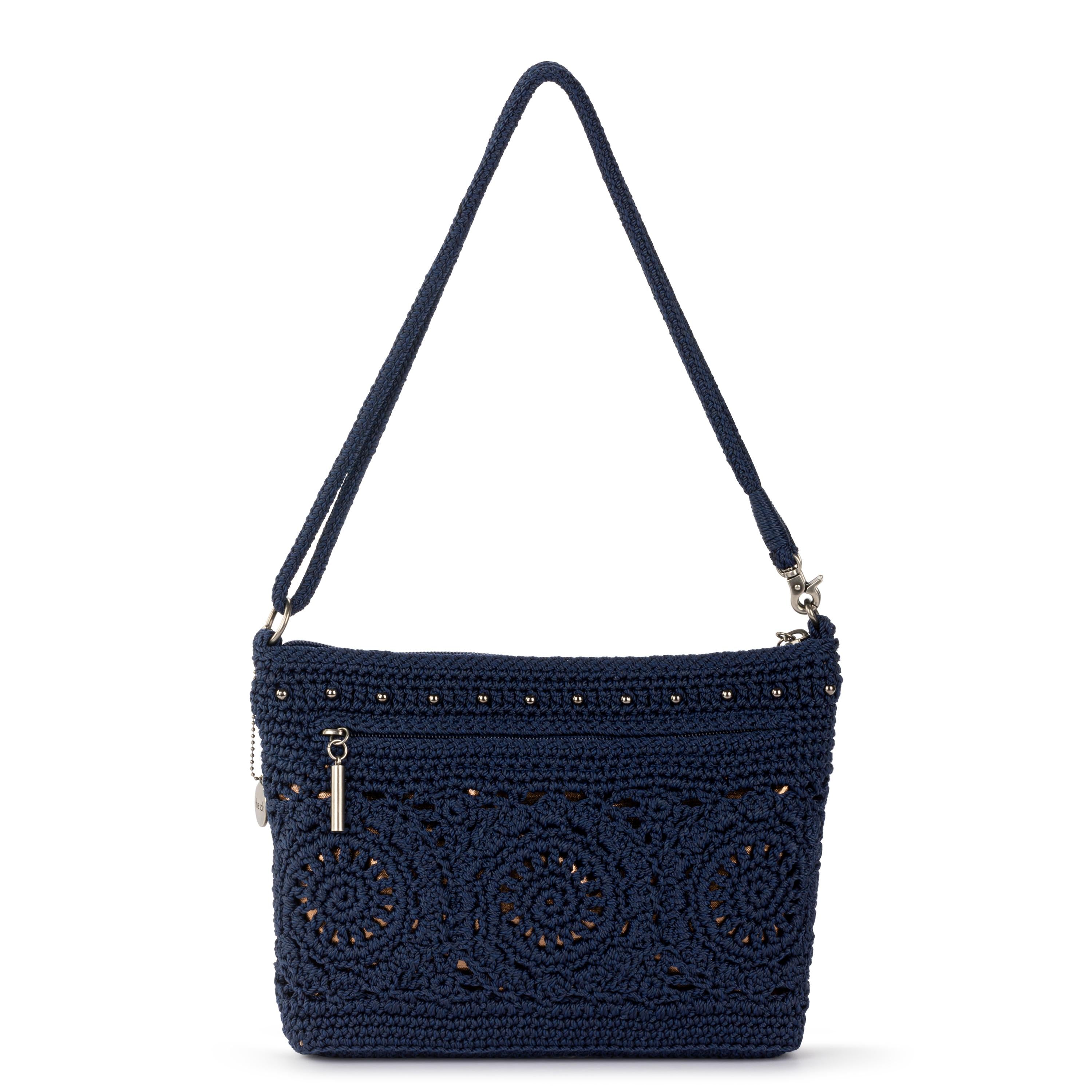 The Sak Lumi Crossbody - Hand Crochet - Denim Medallion