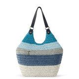 The Sak Roma Shopper - Straw - Ocean Stripe