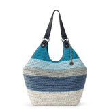 The Sak Roma Shopper - Straw - Ocean Stripe