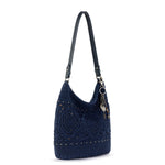 The Sak Sequoia Hobo - Hand Crochet - Denim Medallion