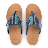 The Sak Everly Sandal - Hand Crochet - Lapis Stripe