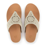 The Sak Everly Sandal - Hand Crochet - Natural Medallion