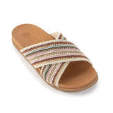 The Sak Penelope Sandal - Hand Crochet - Pink Multi Stripe