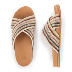 The Sak Penelope Sandal - Hand Crochet - Pink Multi Stripe