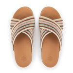 The Sak Penelope Sandal - Hand Crochet - Pink Multi Stripe