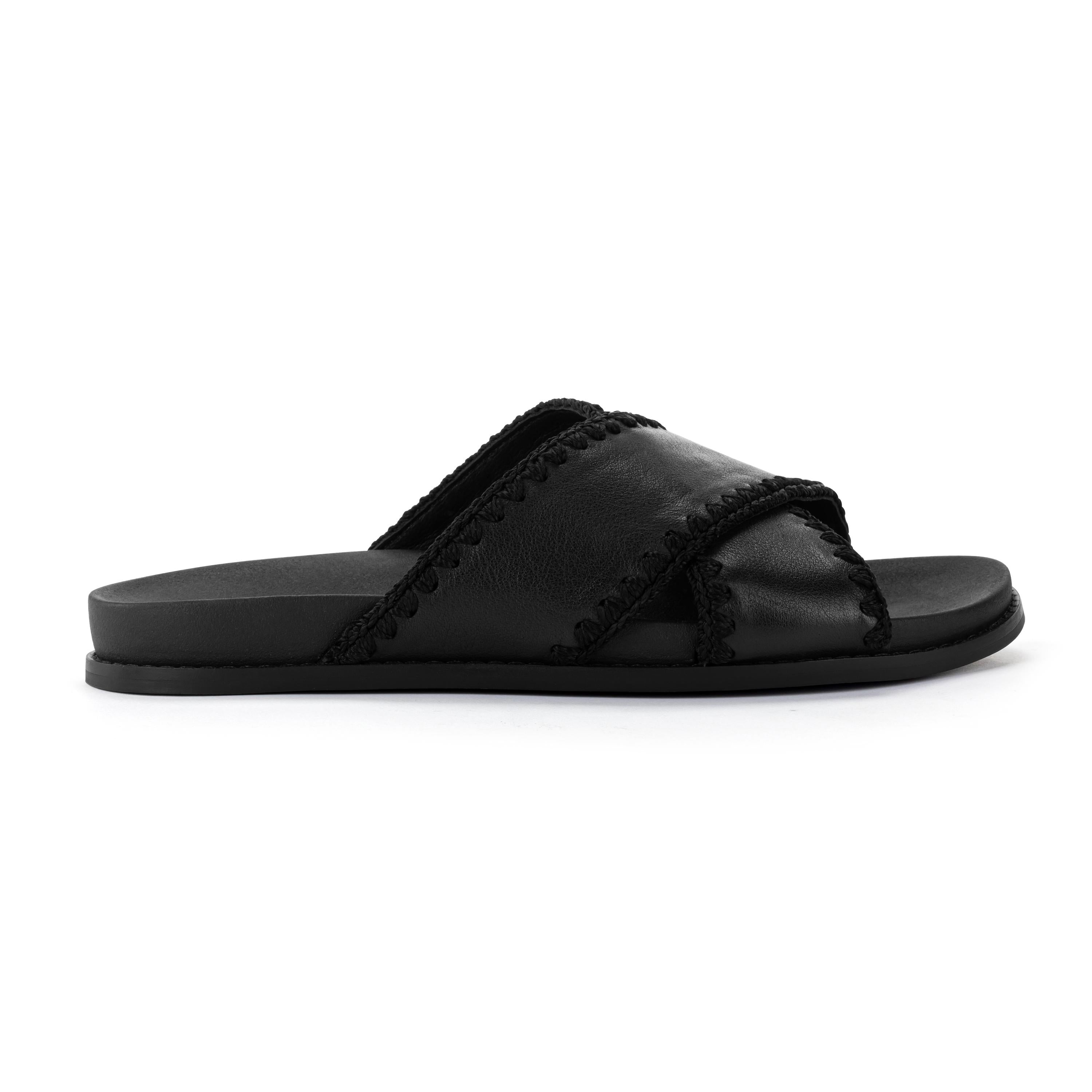 The Sak Penelope Sandal - Leather - Black
