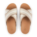 The Sak Penelope Sandal - Leather - Stone Neutral Seminyak