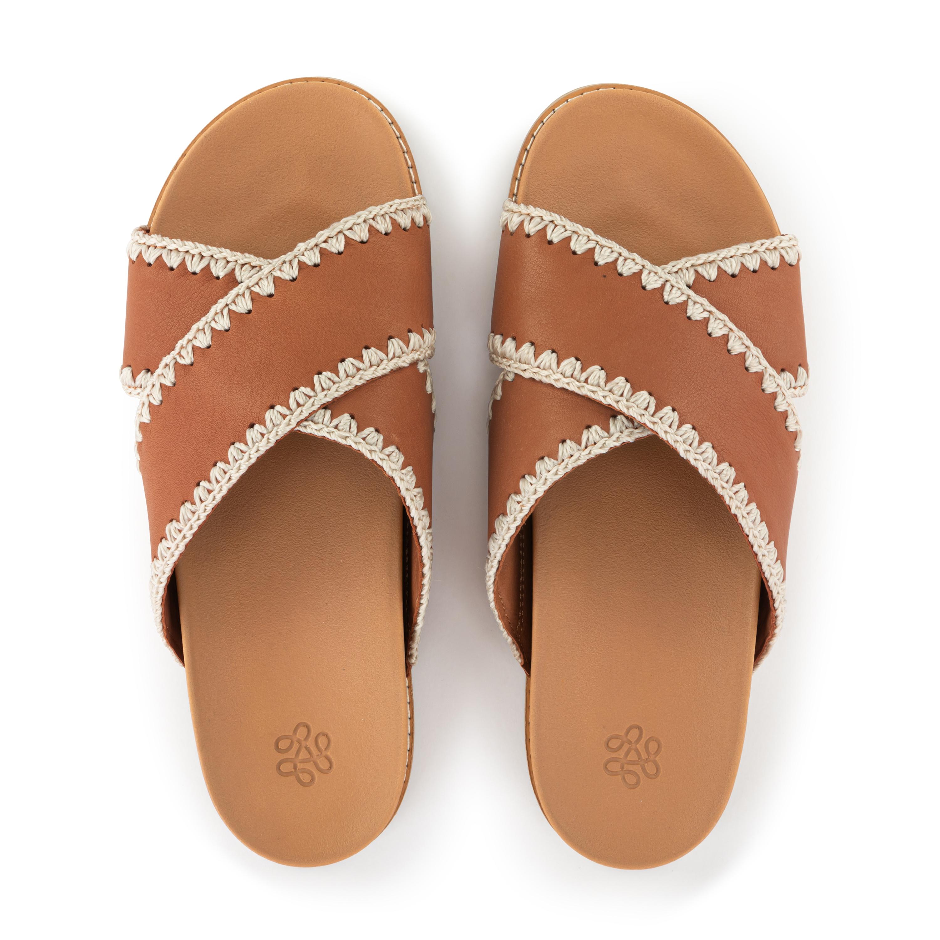 The Sak Penelope Sandal - Leather - Tobacco