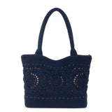 The Sak Crafted Classic Carryall - Hand Crochet - Denim Medallion