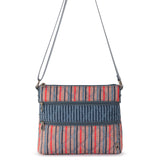 Sakroots Basic Crossbody - EcoTwill - Vintage Multi Stripe Diamond Quilted
