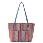 Sakroots Metro Tote - EcoTwill - Vintage Multi Stripe Diamond Quilted